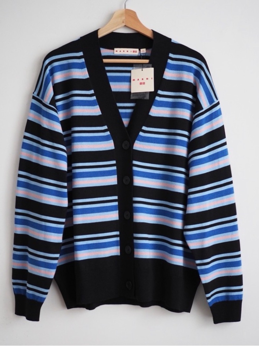 Marni Striped cardigan in wool blend, matching pants available!